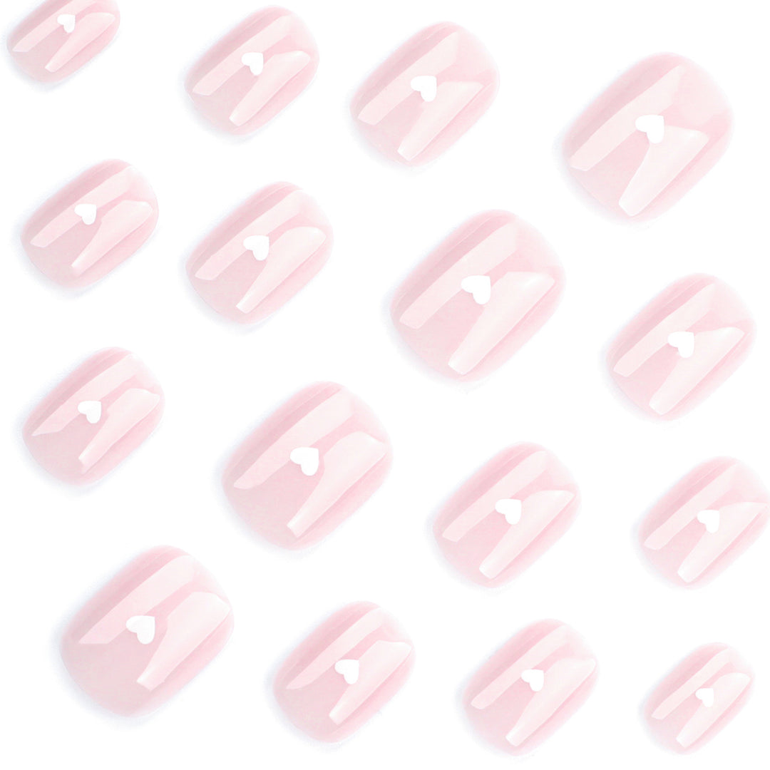 Fake nails with heart decoration Stornfield