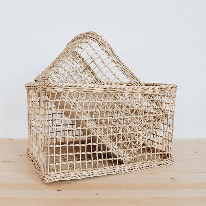 Storage basket with woven design Stornfield