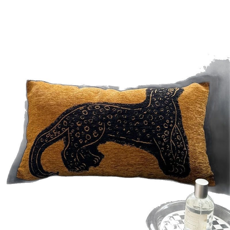 Decorative Leopard Print Throw Pillow