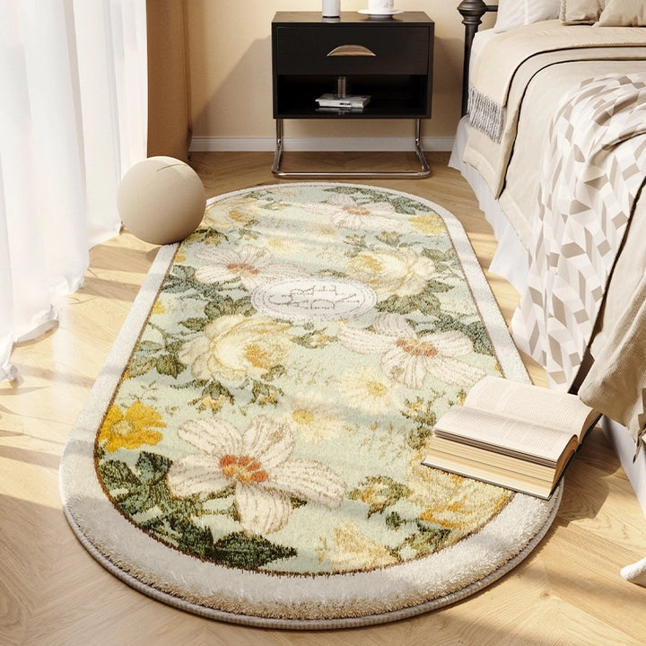 Vintage Checkerboard Pattern Area Runner Rug