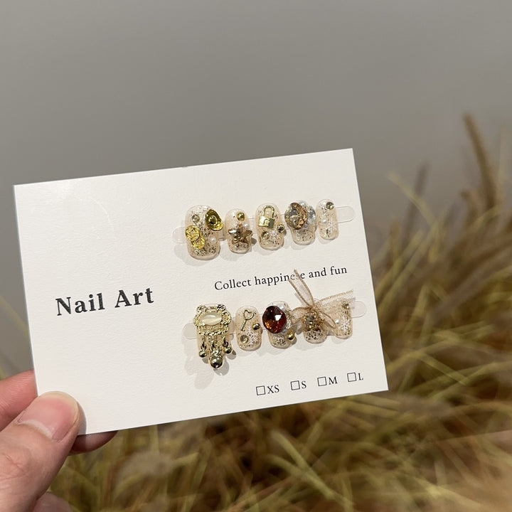 Artistic Gemstone Nail Art Set
