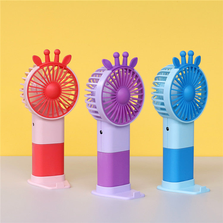 Unisex Portable Hand Fan in Playful Cat Design Stornfield