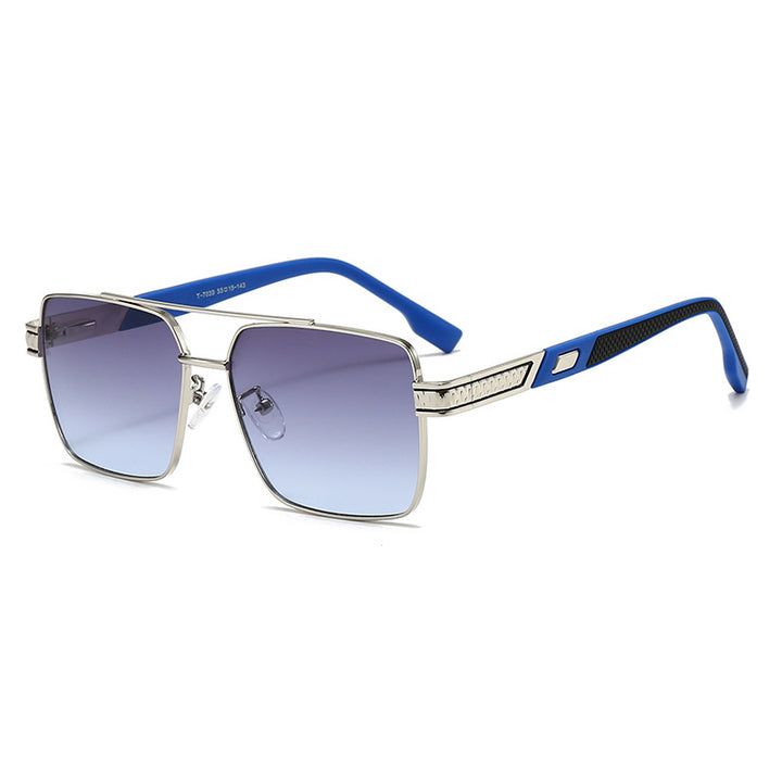 Women's fashionable square sunglasses with stylish rubber temples Stornfield
