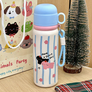 Women's Insulated Water Bottle with Secure Carry Handle and Creative Animal Design Stornfield