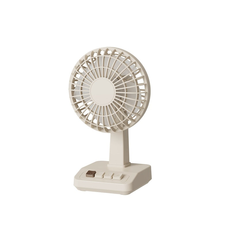 Unisex nano compact battery table fan with USB charging function quiet operation adjustable tilt angle Stornfield