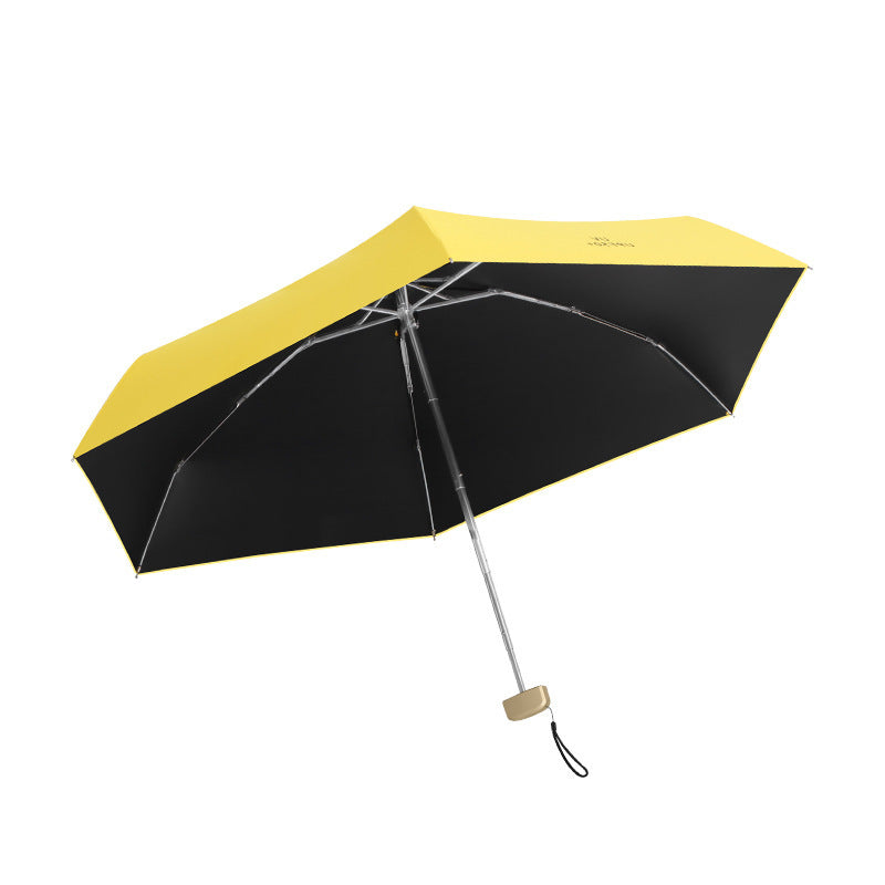 Ladies compact folding umbrella with protective carrying case Stornfield