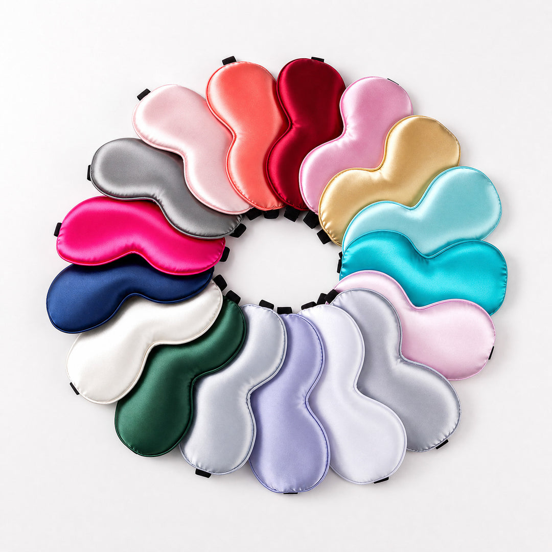 Unisex nan ergonomic sleep mask with adjustable elastic band and soft satin surface Stornfield