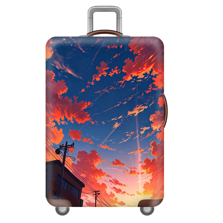 Unisex Hard-shell Suitcase with Impressive Futuristic City Design Stornfield