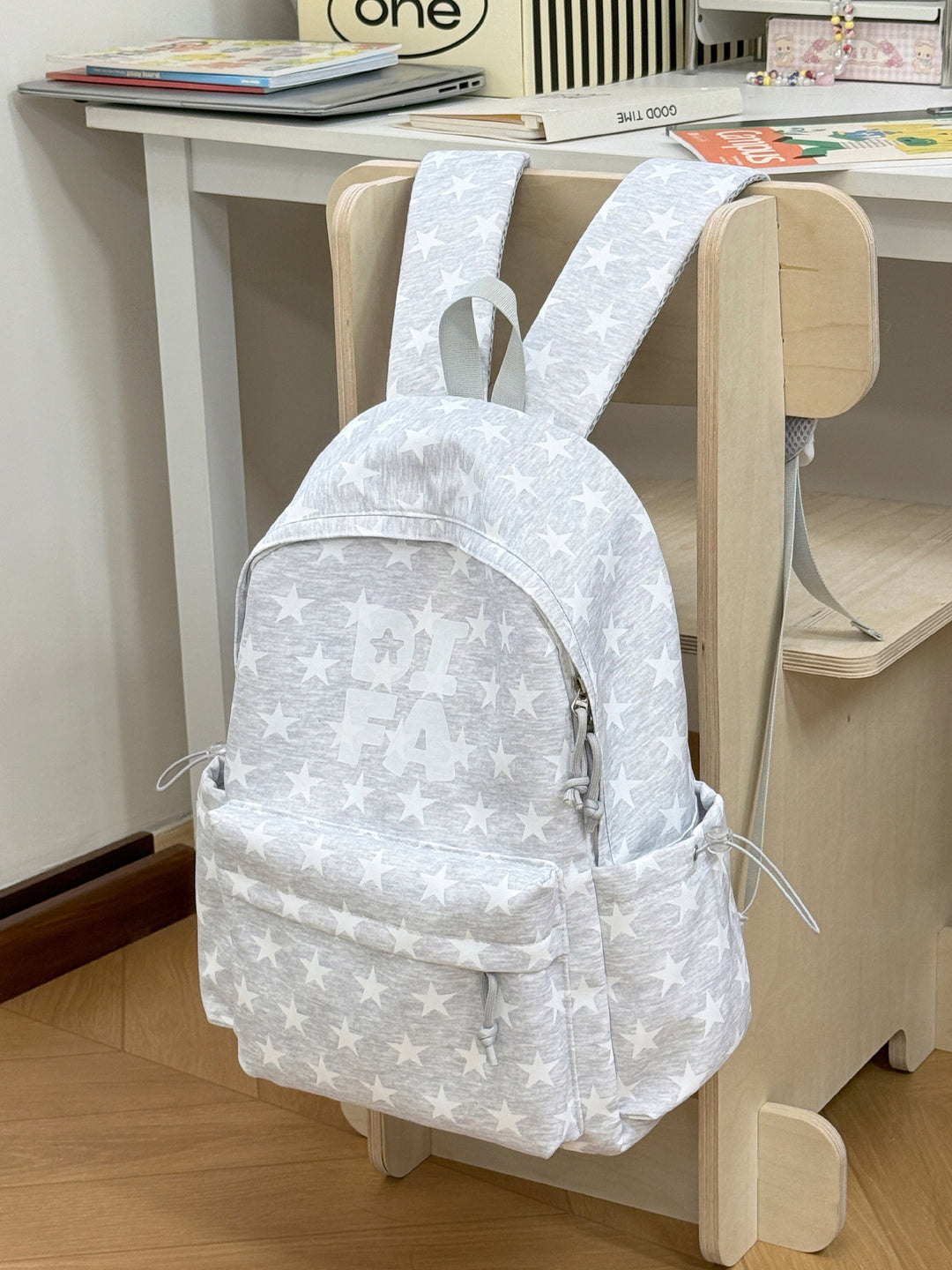 Stylish Star-Print School Backpack Stornfield