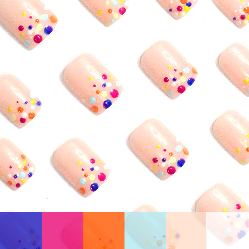 Colorful Dotted Nail Art Enhancements Stornfield