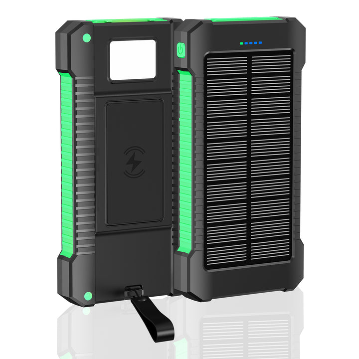 Solar-powered power bank with integrated LED lights and compass Stornfield