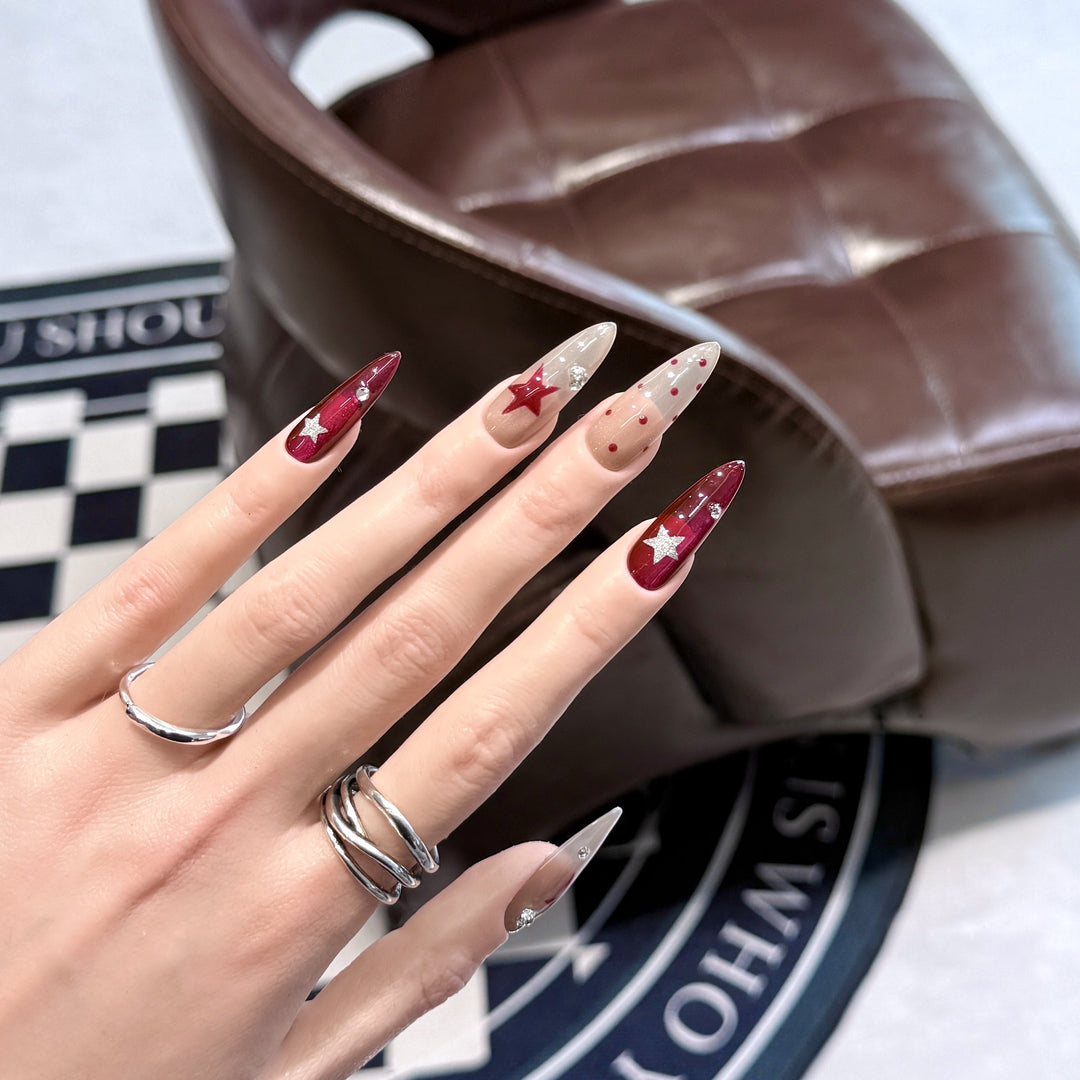 Star-Accent Press-On Nail Set Stornfield