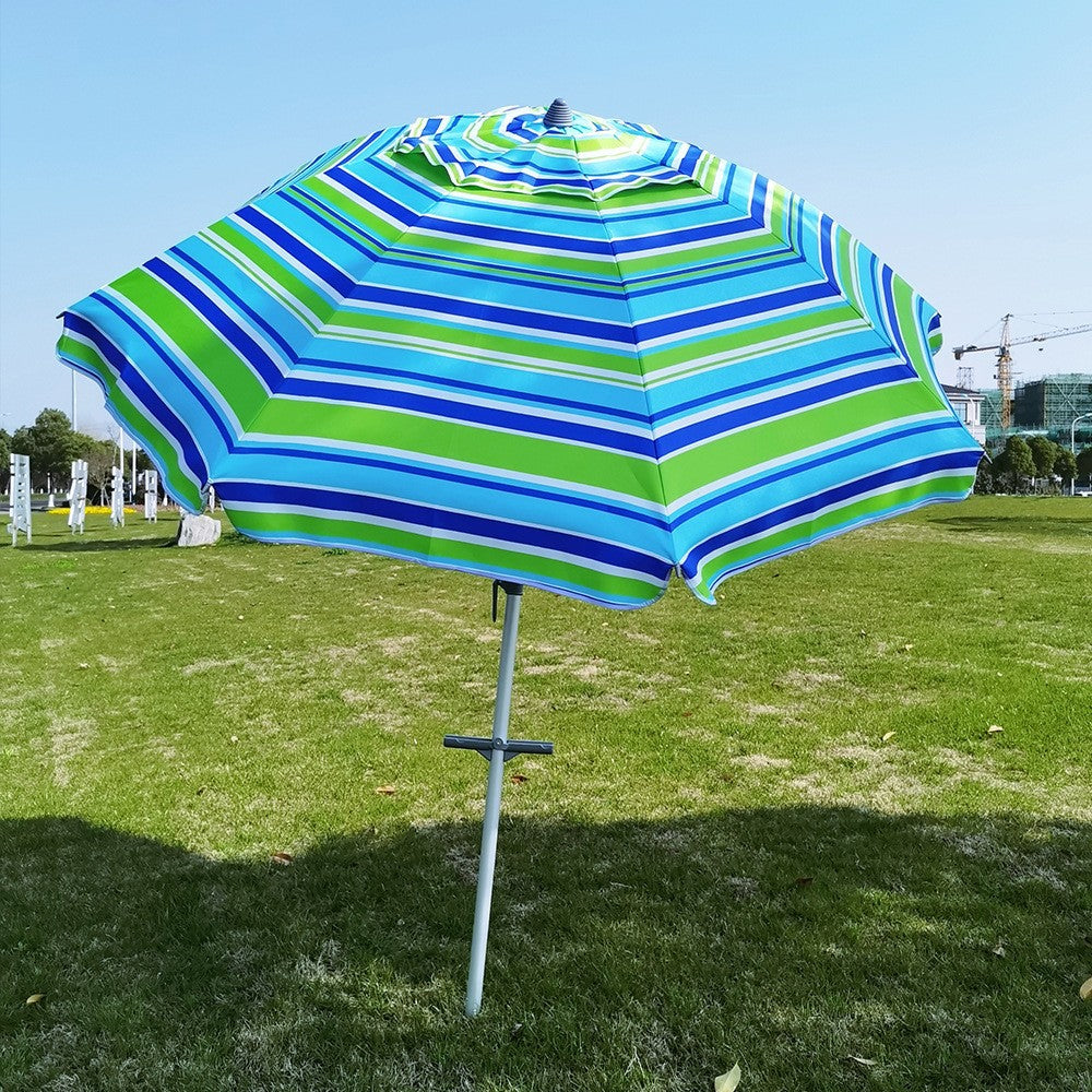Women's Striped Sun Umbrella with Stable Ground Anchoring Stornfield