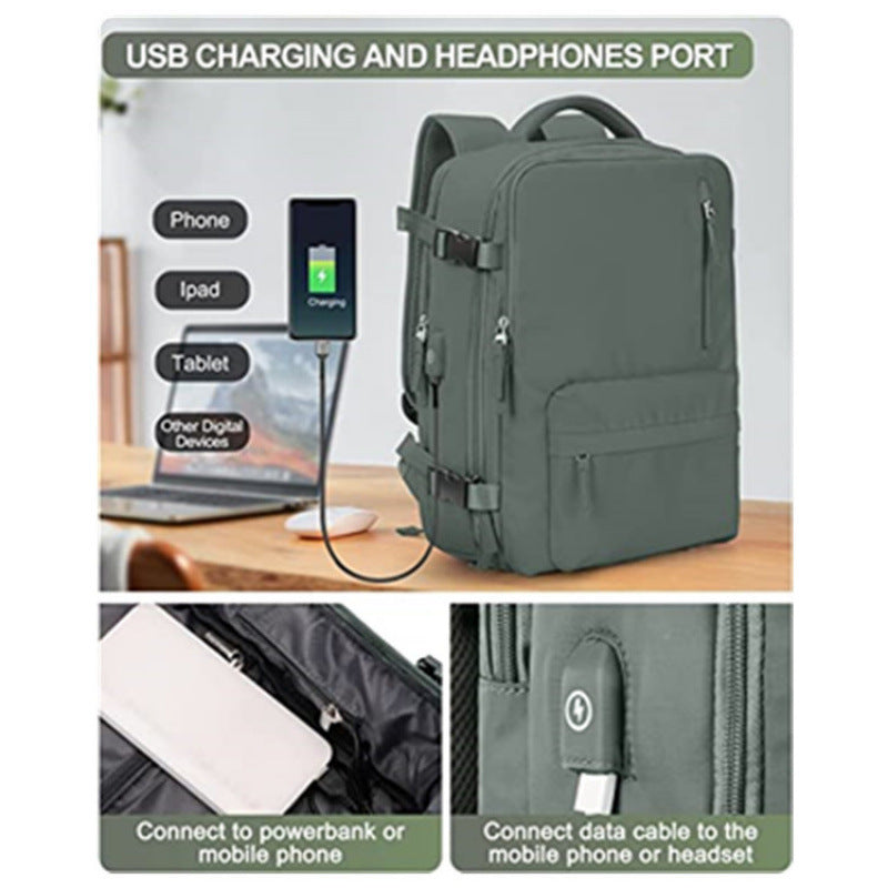 Multi-Compartment Stylish Travel Backpack Stornfield