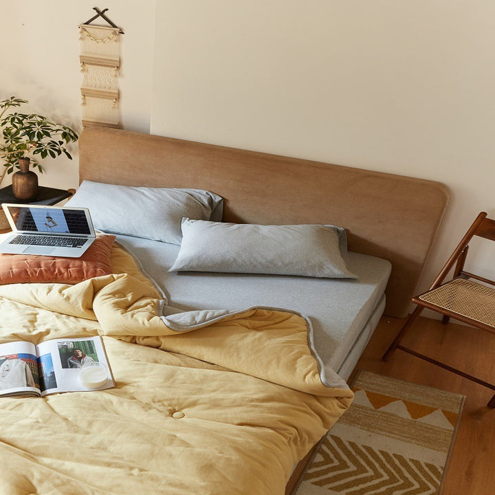Reversible Quilted Cotton Comforter Blanket