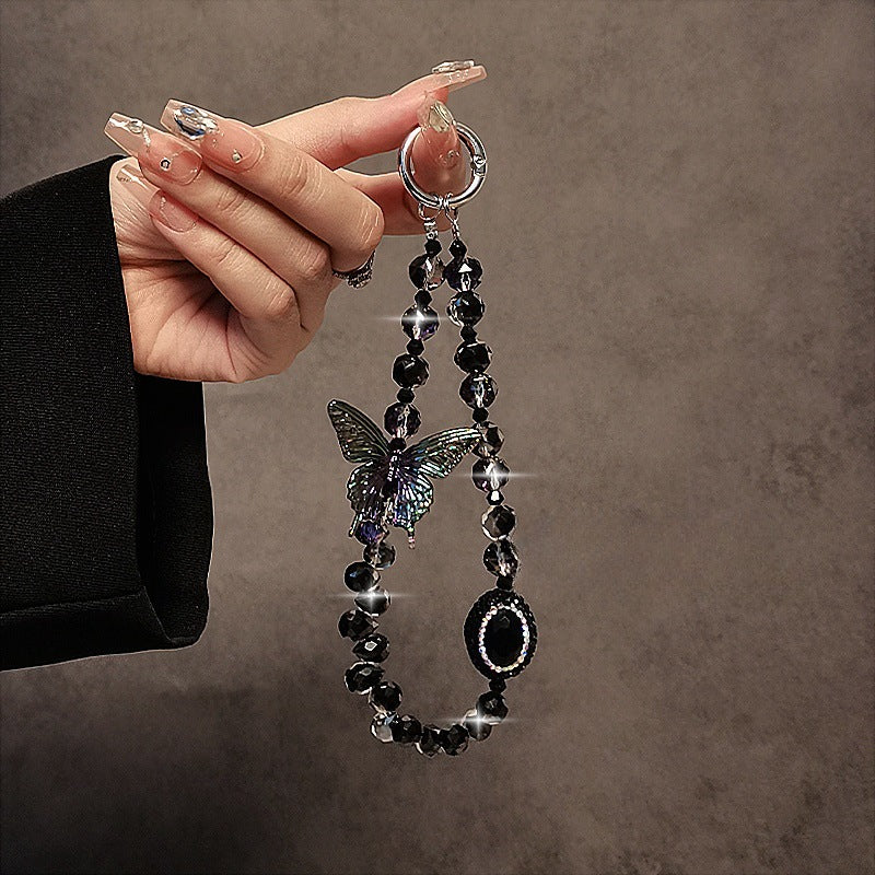 Decorative Butterfly Beaded Charm Keychain Stornfield