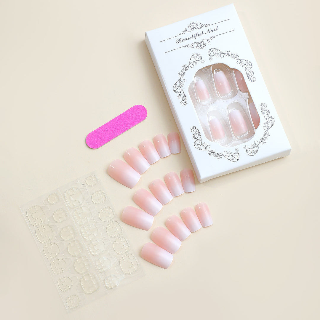 Acrylic nail set with glamorous transition effects Stornfield
