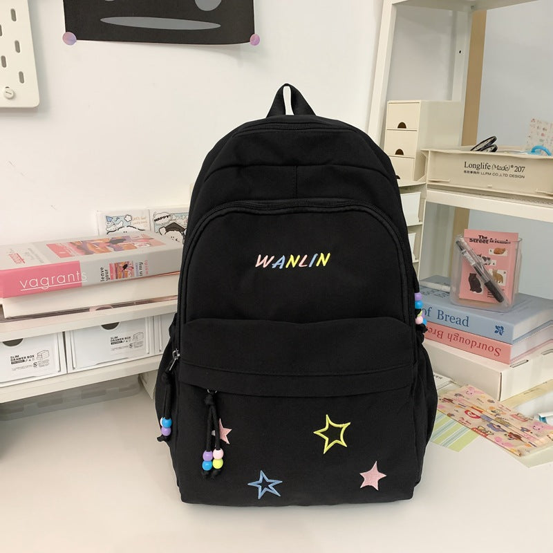 Playful Star-Embellished Backpack Stornfield