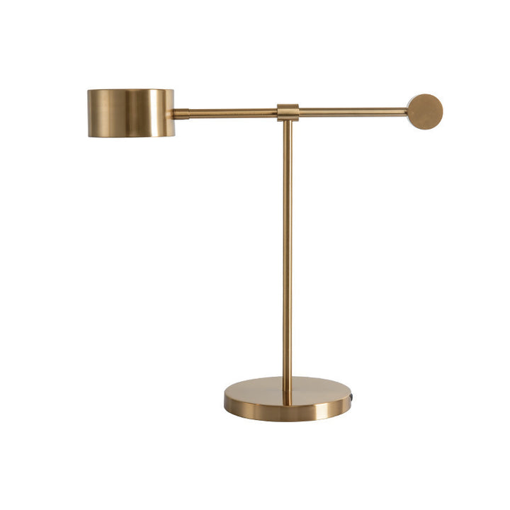 Adjustable Brass Table Lamp