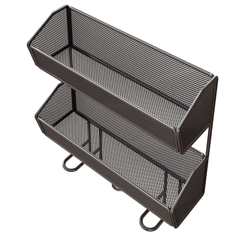 Mesh Two-Tier Countertop Bathroom Organizer with Raised Legs