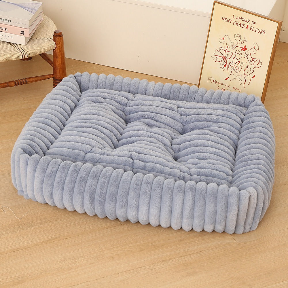 Women Plush Pet Bed with High Edge Stornfield