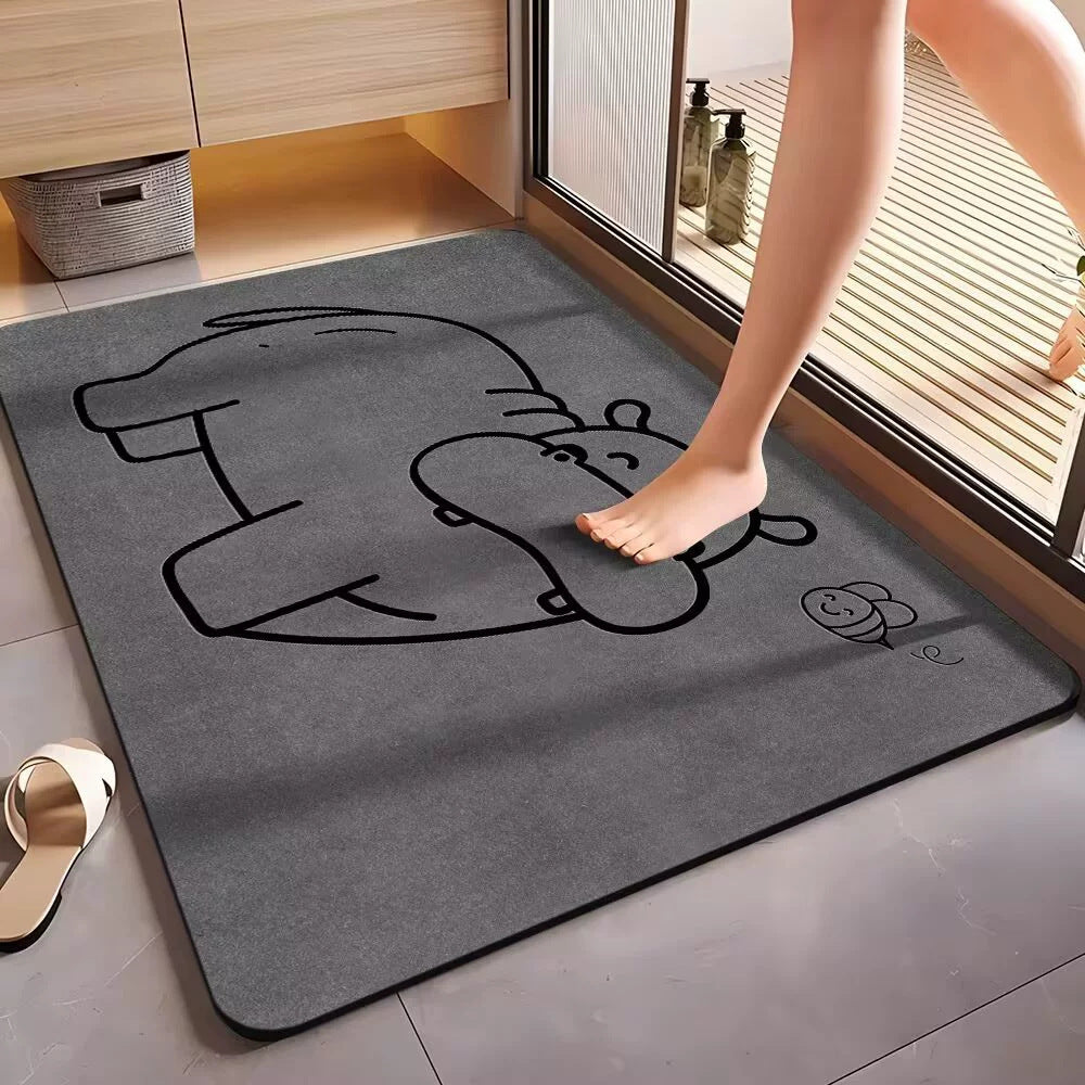 Fun Dolphin-Themed Bath Mat