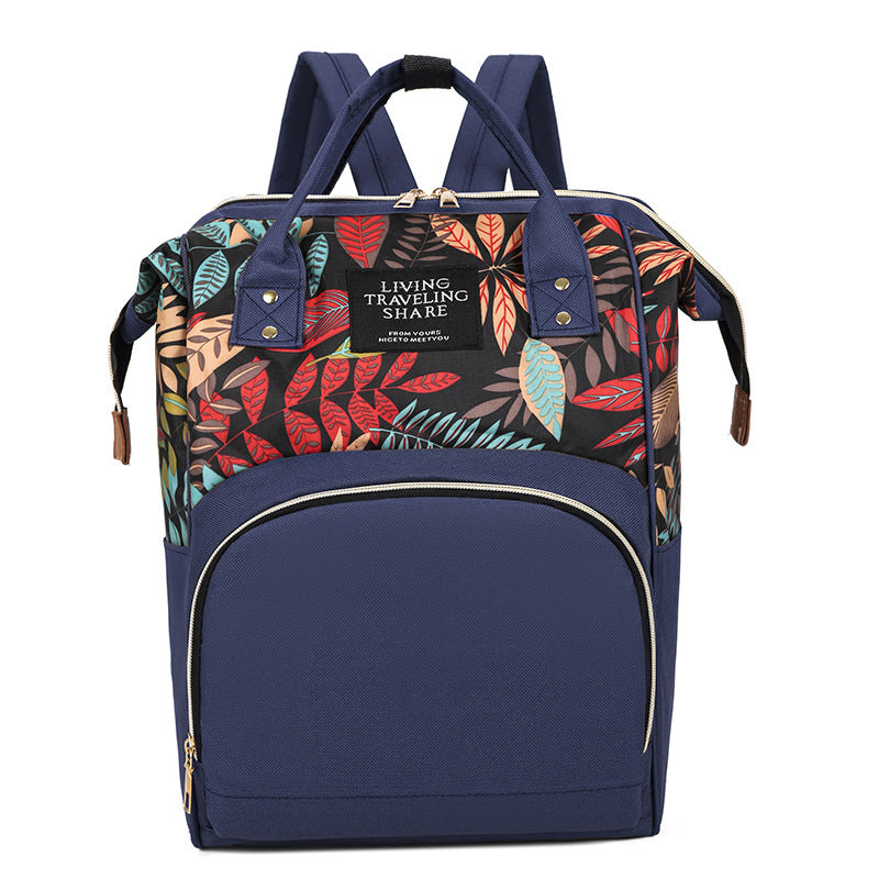 Floral Print Multi-Functional Backpack Stornfield