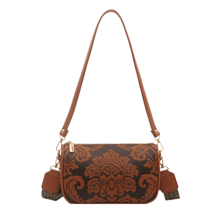 Vintage Floral Pattern Crossbody Handbag