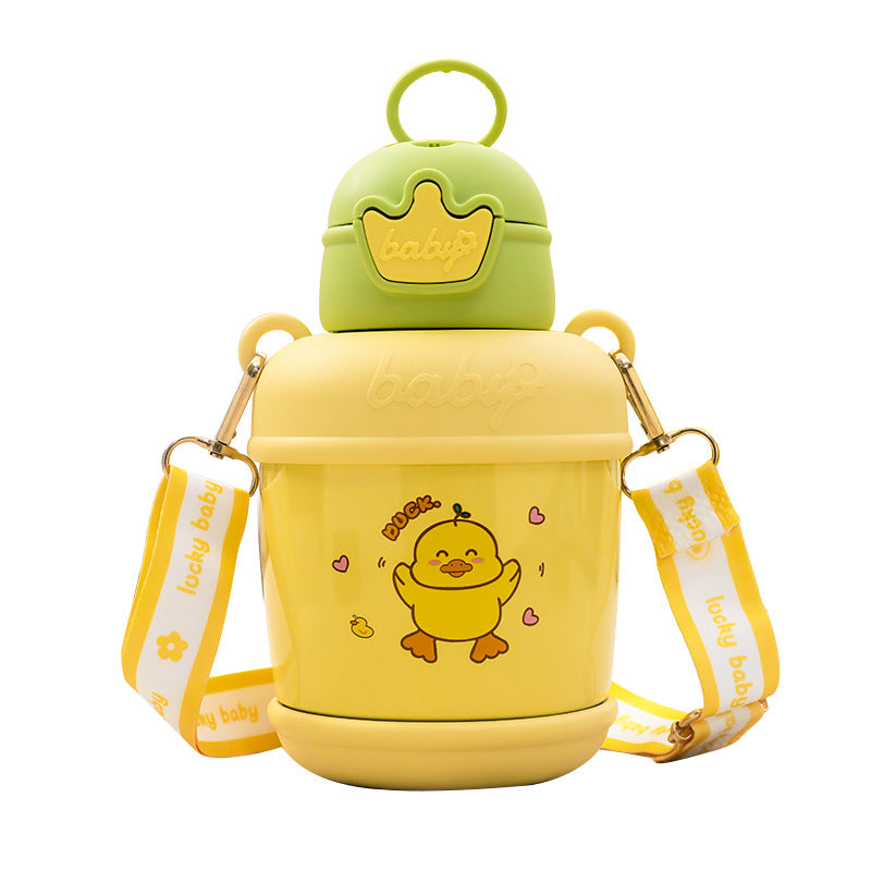 Ladies Insulated Drinking Bottle with Cheerful Duck Motif Stornfield