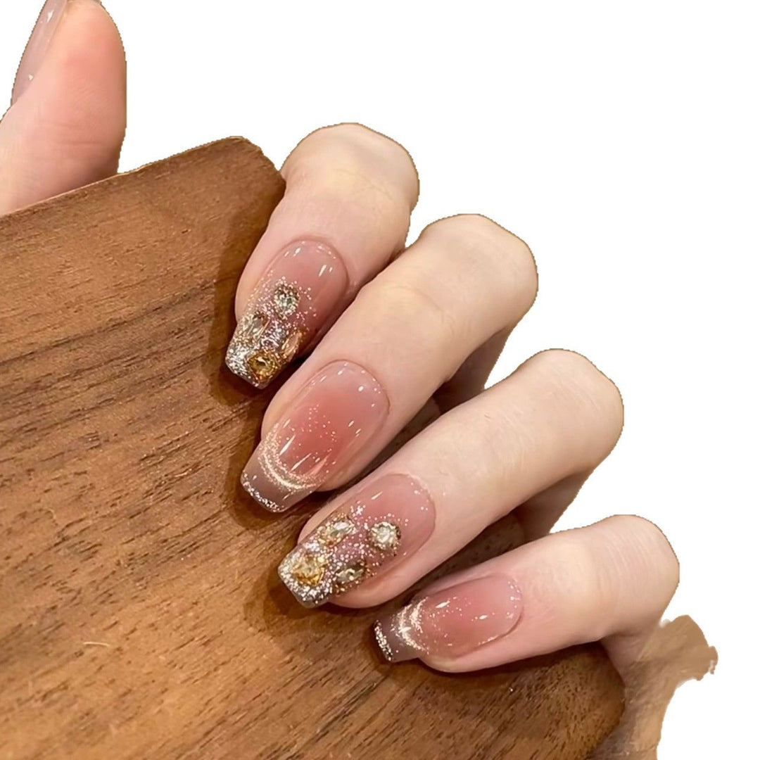Glamorous Rhinestone Press-On Nails Stornfield