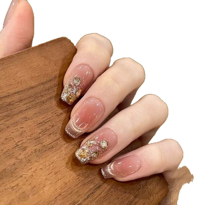 Glamorous Rhinestone Press-On Nails Stornfield