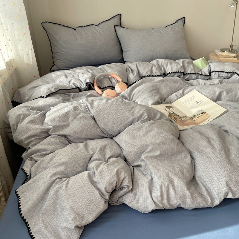 Premium Textured Duvet Cover Set
