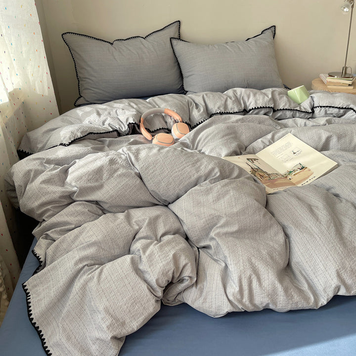 Premium Textured Duvet Cover Set