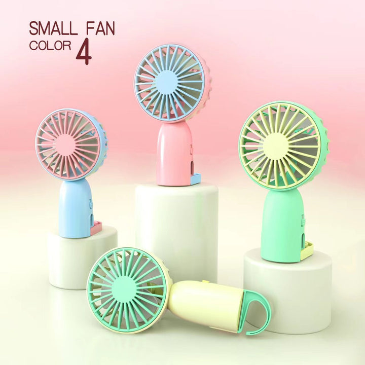 Ladies portable hand fan in cheerful design Stornfield