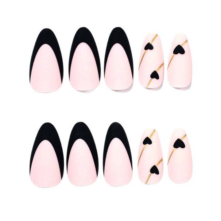 Heart-Accent Stiletto Nail Enhancements Stornfield