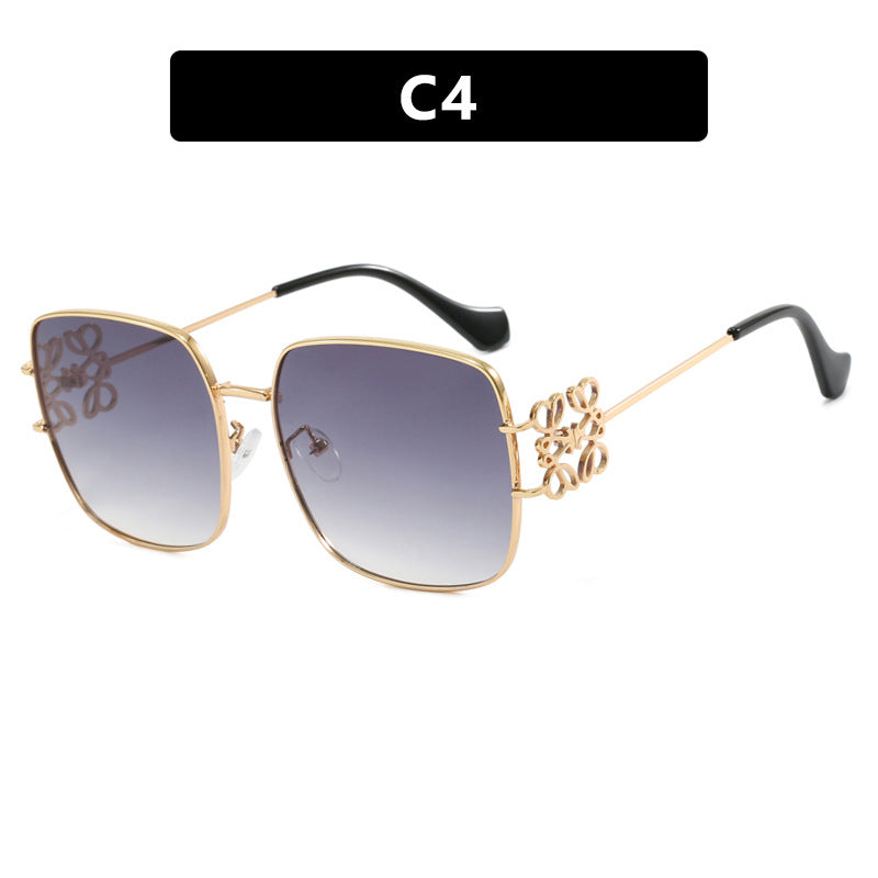 Ladies square sunglasses with delicate design and luxurious metal frame Stornfield