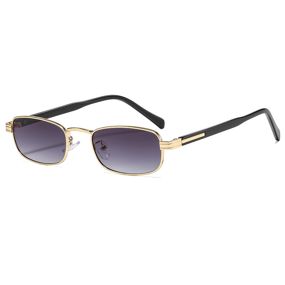 Ladies fashionable sunglasses with stylish metal frame and orange lenses Stornfield