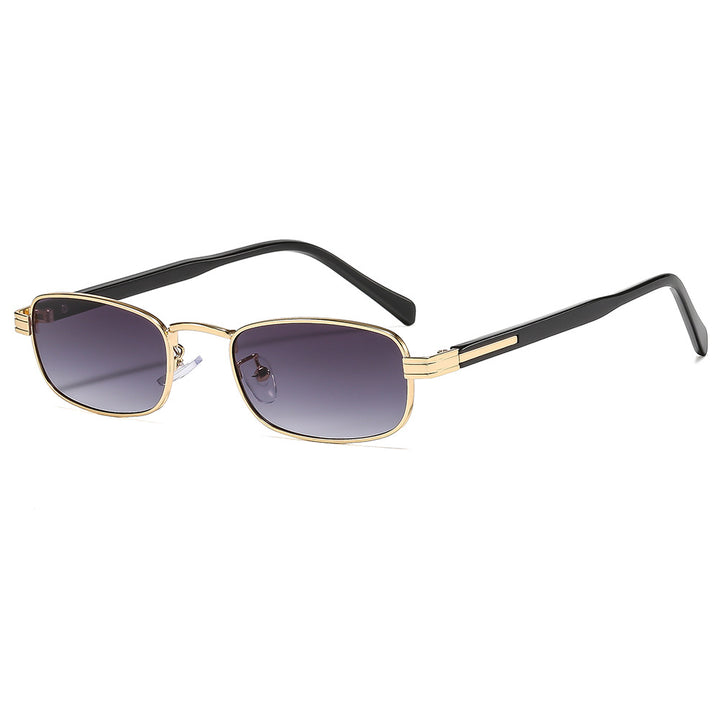 Ladies fashionable sunglasses with stylish metal frame and orange lenses Stornfield