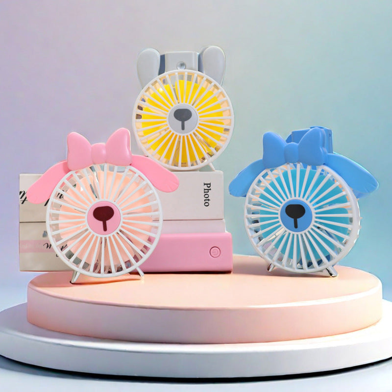 Ladies Portable Hand Fan with Cute Design Stornfield