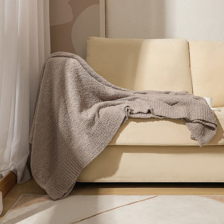 Plush Textured Throw Blanket