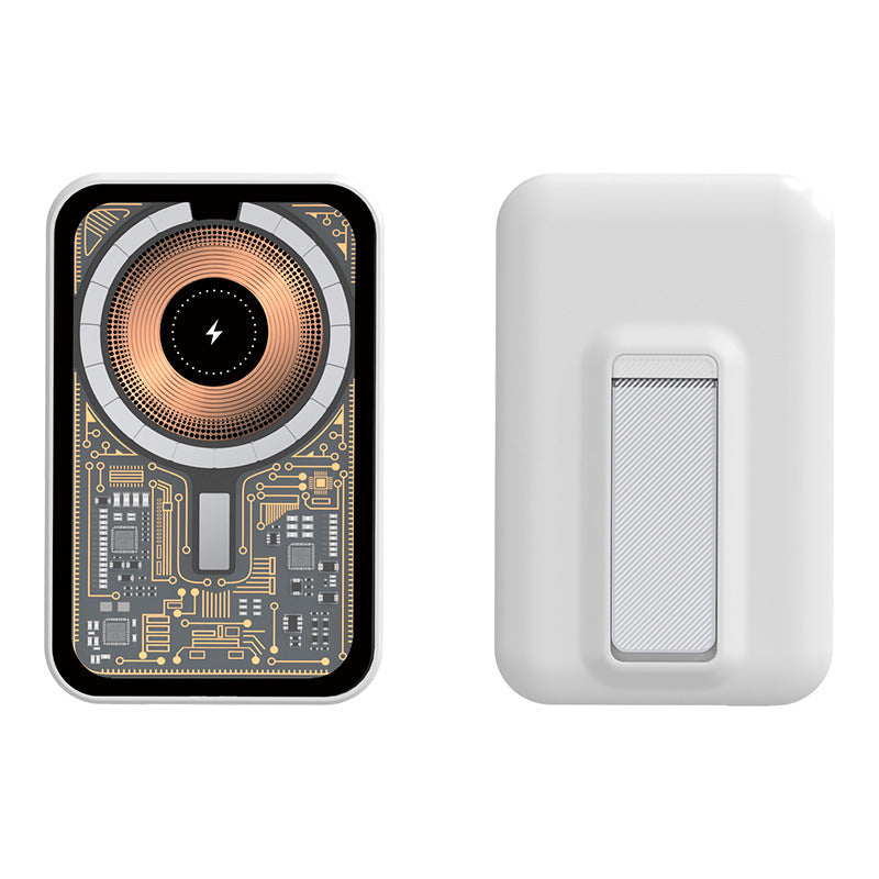 Portable power bank with innovative wireless charging function and integrated stand Stornfield