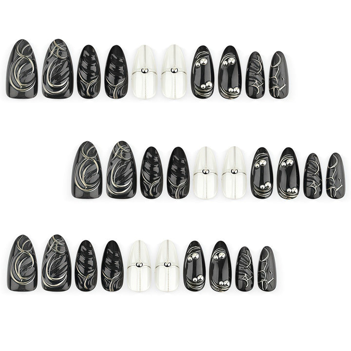 Artificial nails with futuristic design Stornfield