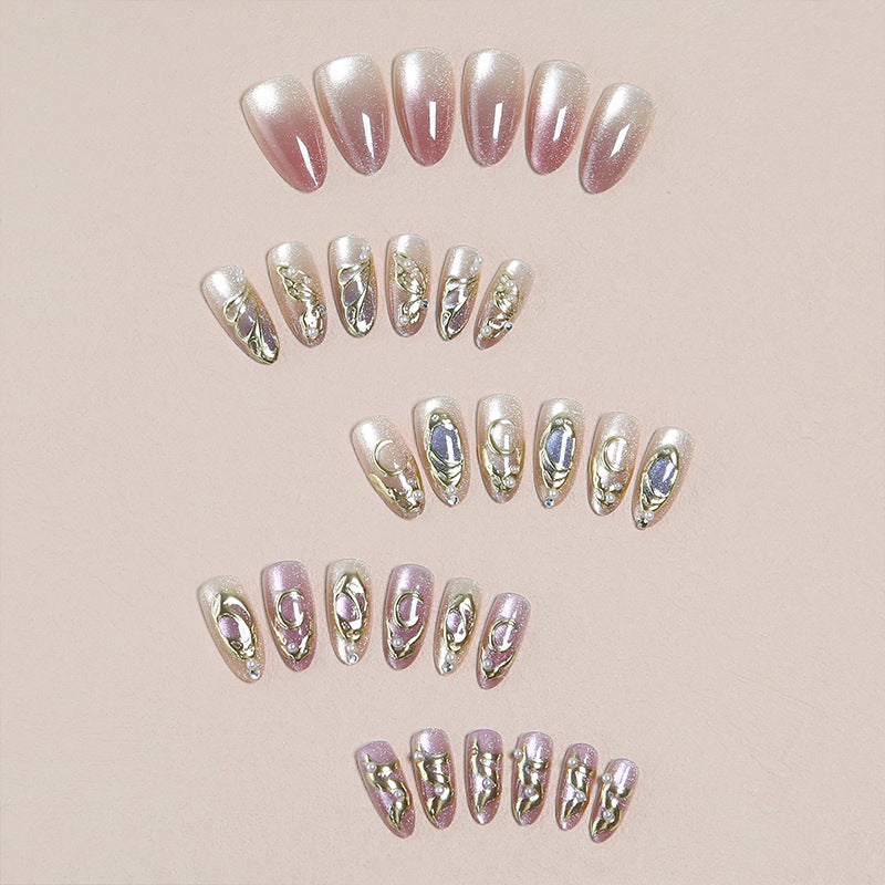 Artful nail set with floral accents Stornfield