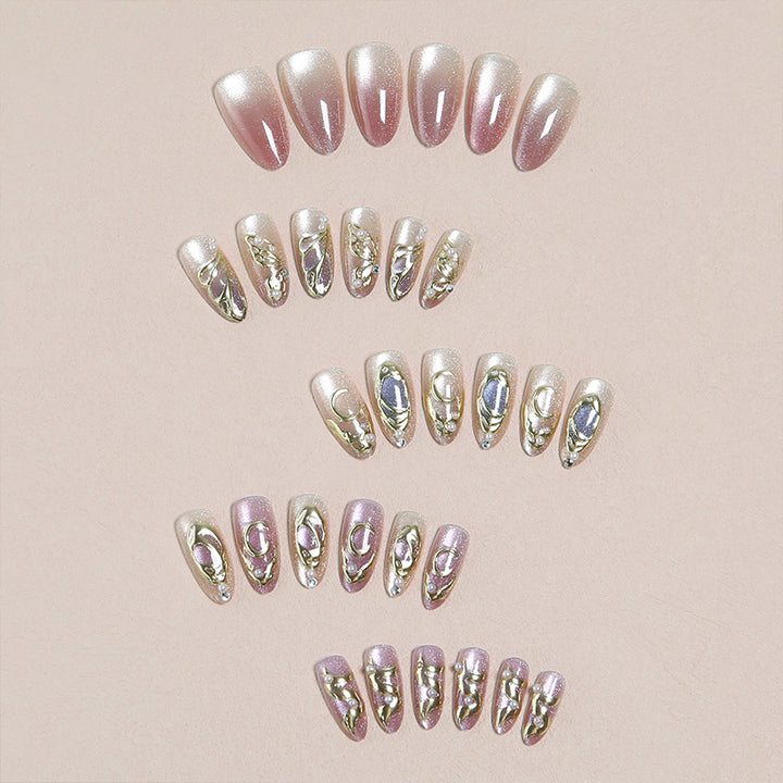 Artful nail set with floral accents Stornfield