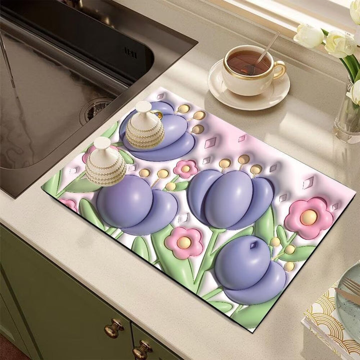 Cute Cartoon Dog-Themed Kitchen Mat Stornfield
