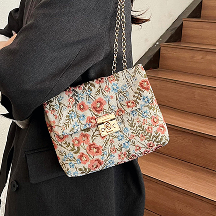 Floral Patterned Evening Clutch