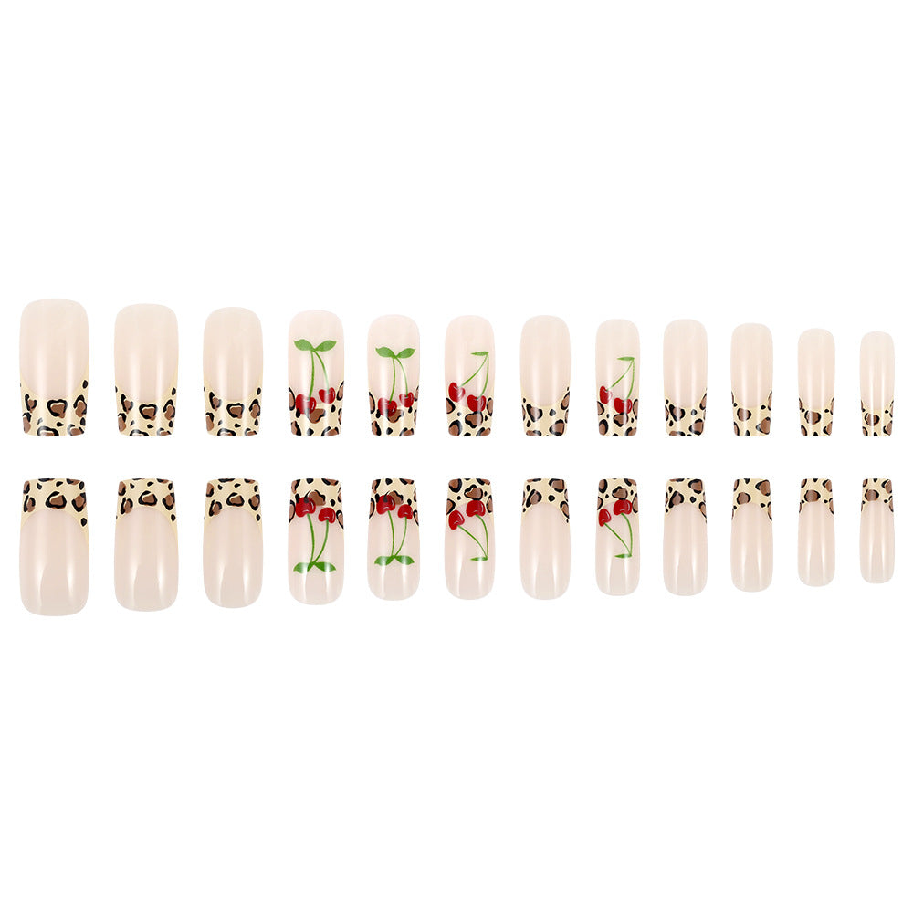 Artistic Leopard Print Press-On Nails Stornfield