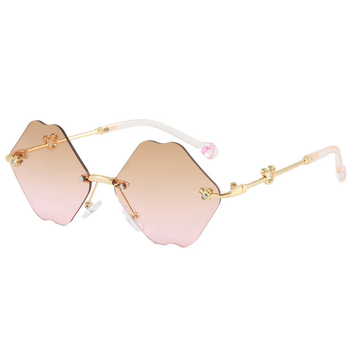 Ladies geometric oversized sunglasses with detailed, luxurious frame Stornfield