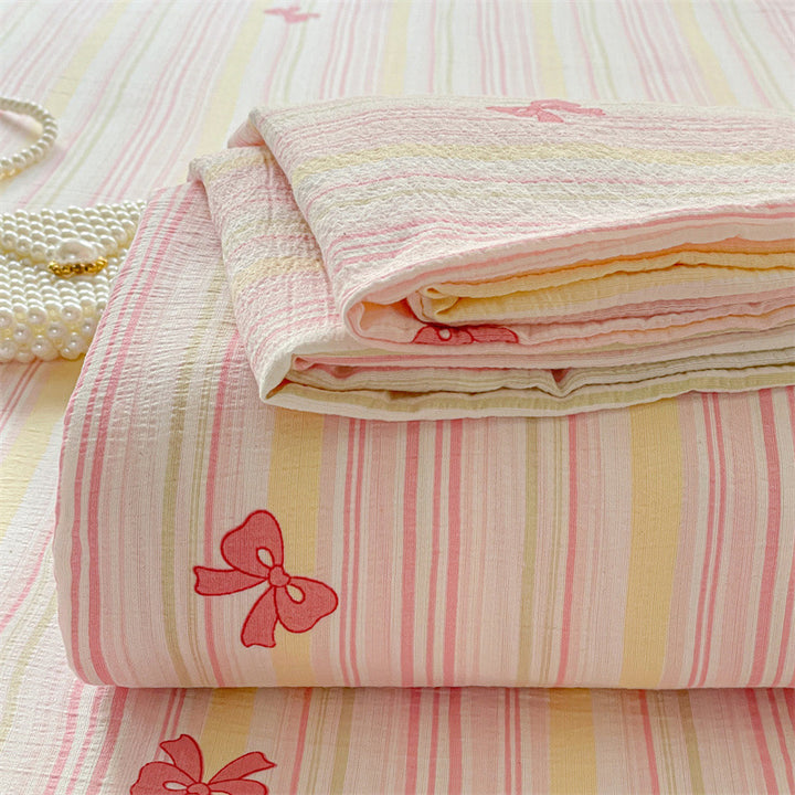 Cartoon-Themed Fitted Bed Sheet Set