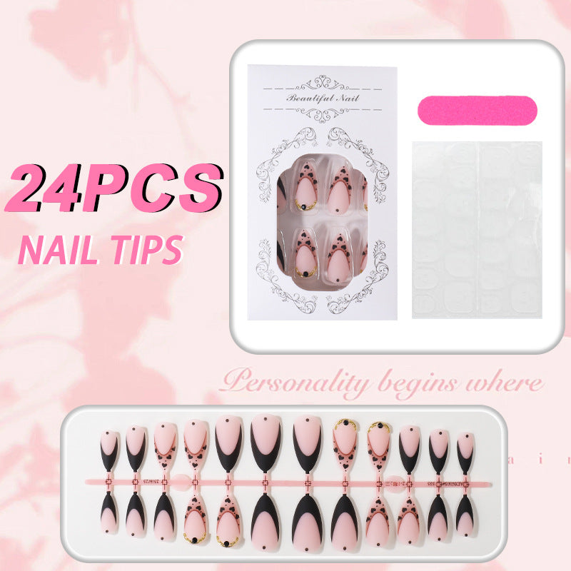 Unique Elegant Press-On Nail Tips Set Stornfield